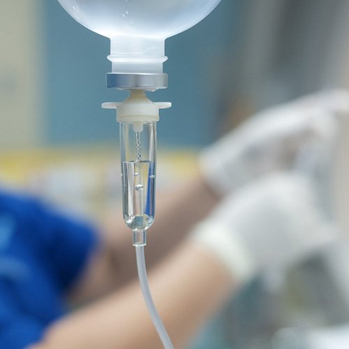 an IV drip