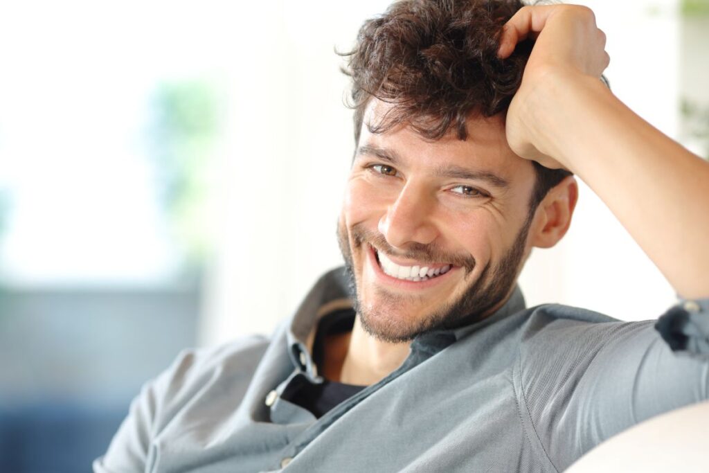 A man with a beautiful smile